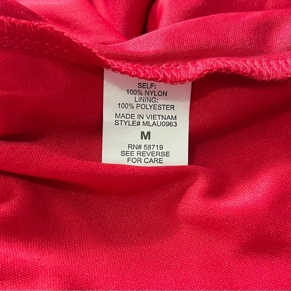 Notations Red Lace Layered Short Sleeve Shirt sz M - Picture 4 of 13